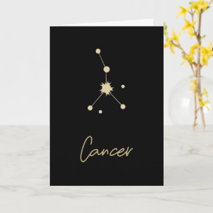 Zodiak för cancerkonstellation kort