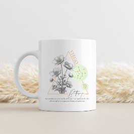 Zodiak Jungfrun Smörblomma Konstellation Astrologi Kaffemugg