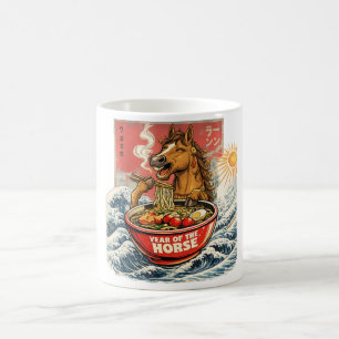 Zodiak Kinesiskt Nyår för Häst 2026 Ramen Kaffemugg