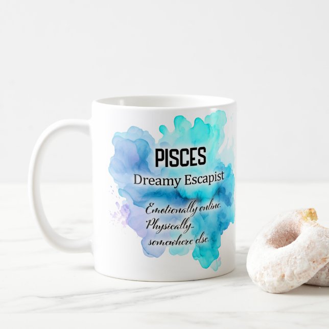 Zodiak Kvinnor, Fiskarna Kaffemugg (Med munk)