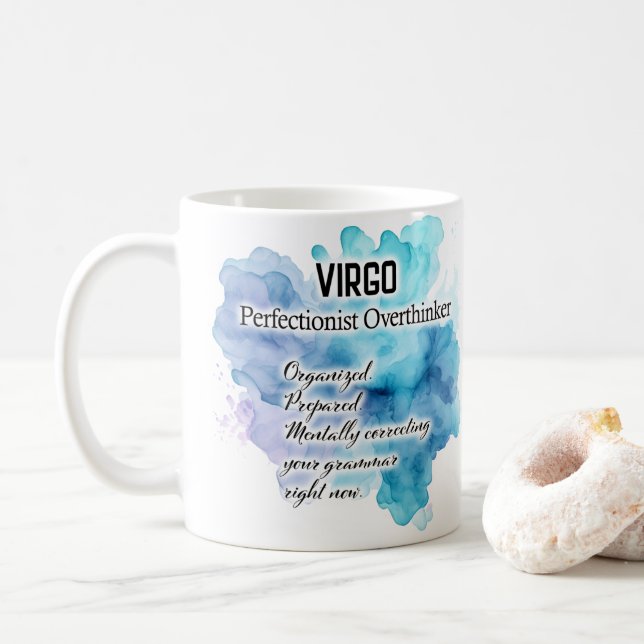 Zodiak Kvinnor, Jungfrun Kaffemugg (Med munk)