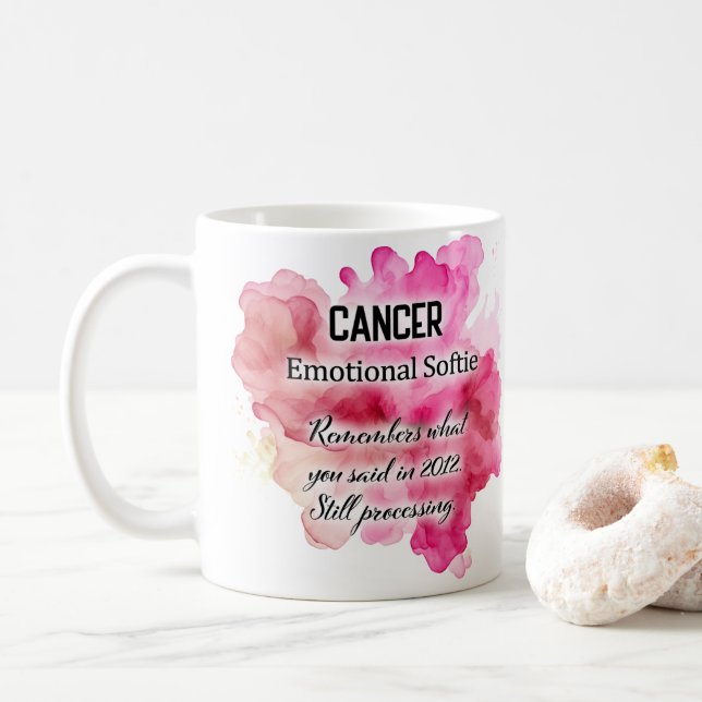 Zodiak Kvinnor, Kräftan Kaffemugg (Med munk)