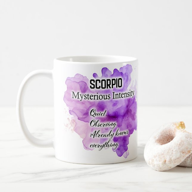 Zodiak Kvinnor, Skorpionen Kaffemugg (Med munk)