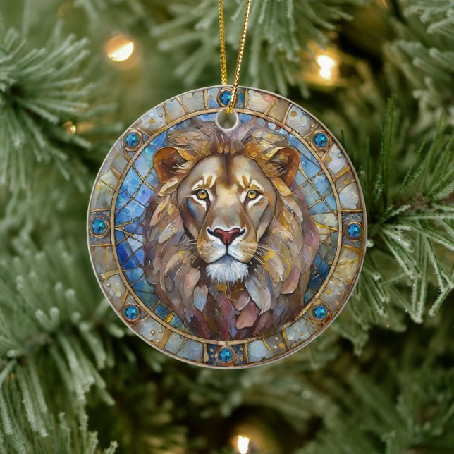 Zodiak - Lejonet Lejonet Julgransprydnad Keramik (Träd)