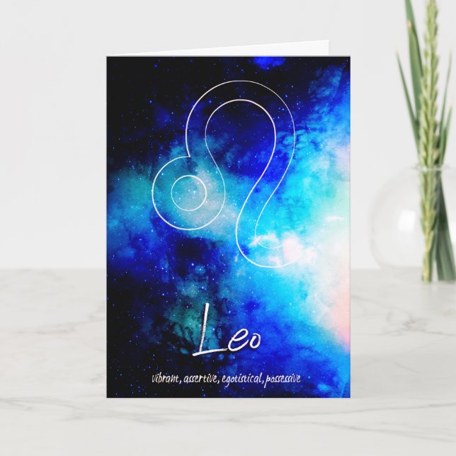 Zodiak: Lejonets egenskaper Kort (Framsida)