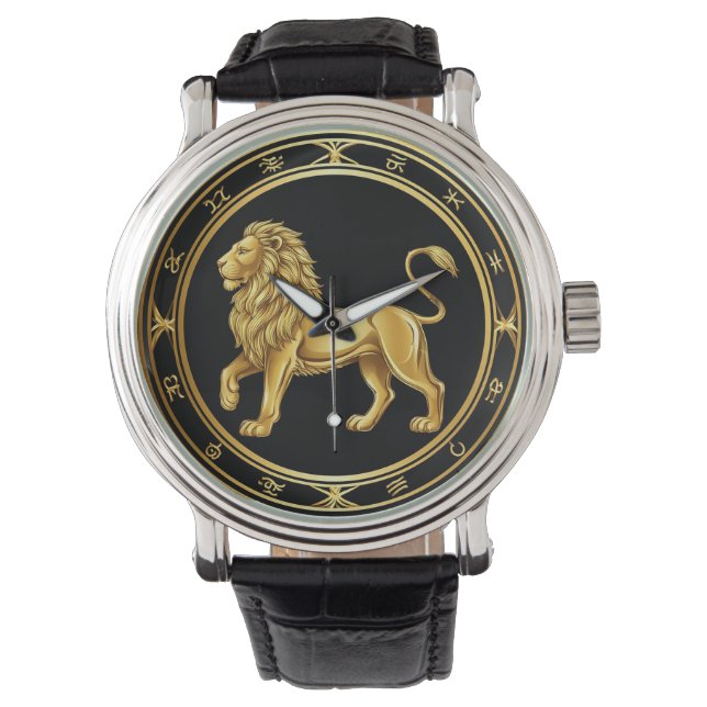 Zodiak Leo-emblem Armbandsur (Framsida)