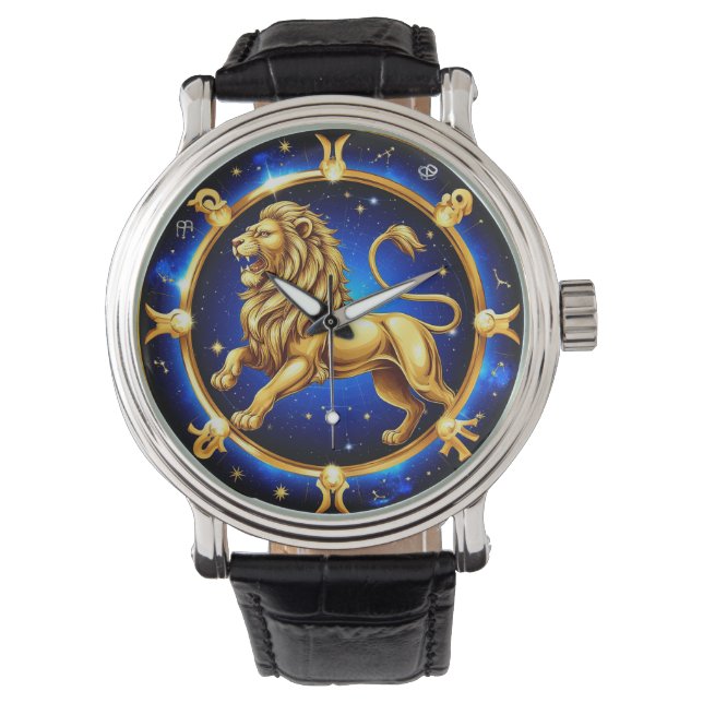 Zodiak Leo-emblem Armbandsur (Framsida)