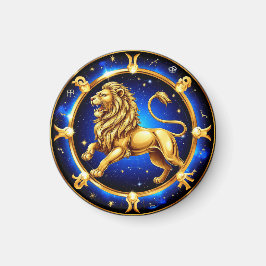 Zodiak Leo-emblem Magnet