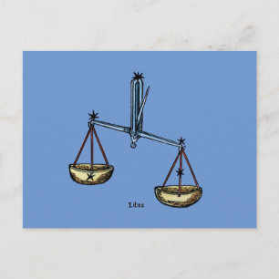 Zodiak: Libra i Färg Vykort