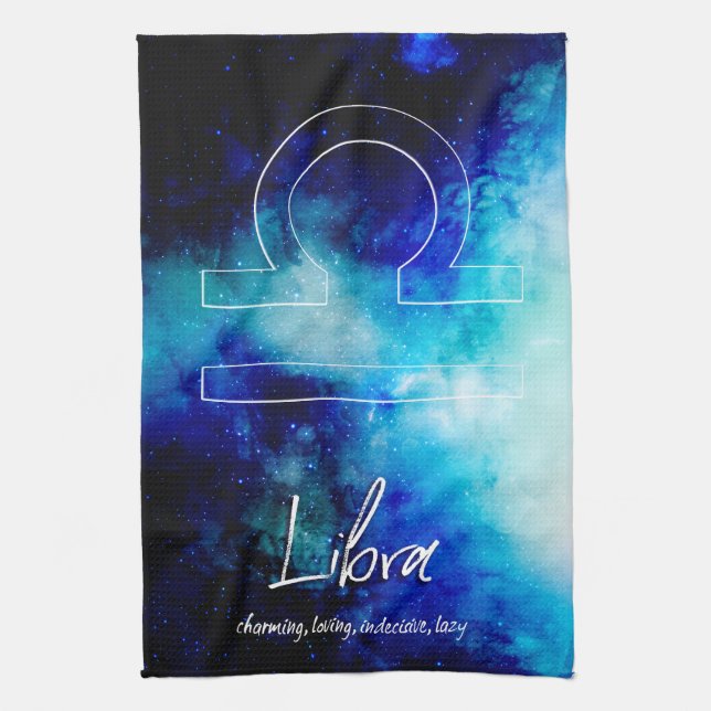 Zodiak: Libra Traits Kökshandduk (Vertikal)