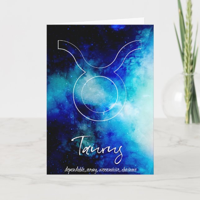 Zodiak: Oxens egenskaper Kort (Framsida)