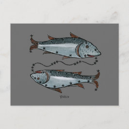 Zodiak: Pisces i Färg Vykort