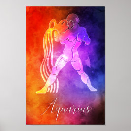 Zodiak: Poster av akarius Colorful Candy Färg