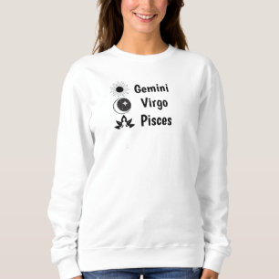 Zodiak Sol Måne Stigande Tecken Astrologi Celestia T Shirt