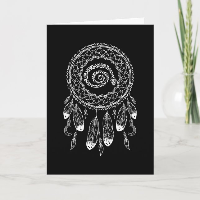 Zodiak tecken Native American Orm Kort (Framsida)