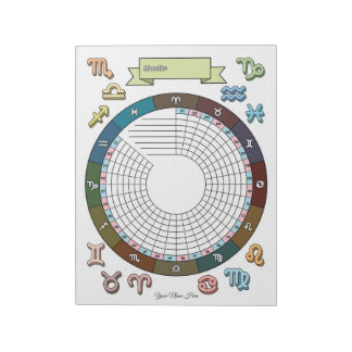 Zodiak Vanes Tracker Anpassad Notisblock Anteckningsblock