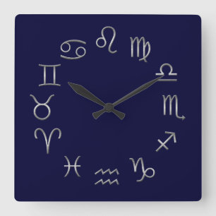 zodiakaltid fyrkantig klocka
