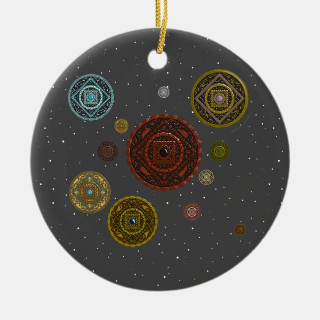 Zodiakdekorationen Julgransprydnad Keramik (Framsidan)