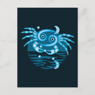 Zodiakens stjärntecken - Cancer-symbol Vykort