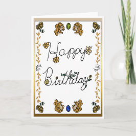 Zodiakfödelsedags kort Jungfrun