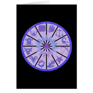 Zodiakhjul Celestial Konstkort Hälsningskort