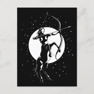 Zodiakillustration - Skytten Vykort