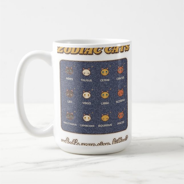 Zodiakskatter Kaffemugg (Vänster)