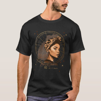 Zodiakstjärnbilden Lejon Svart Drottning T Shirt
