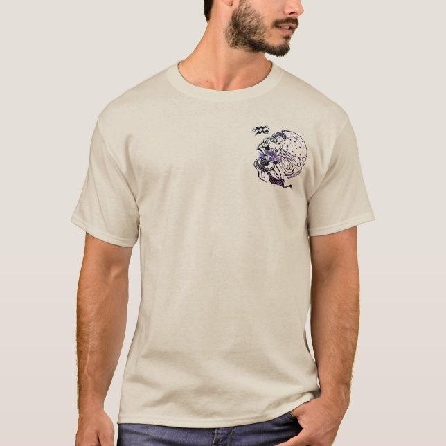 zodiaktecken bekarius t shirt (Framsida)