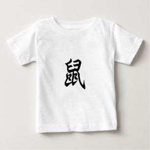 Zodiaktecken för kinesiska tecken i råtta t shirt