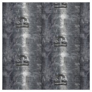 Zodiaktecken för metallisk Stil Libra Tyg