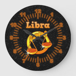 Zodiaktecken Libra Stor Klocka