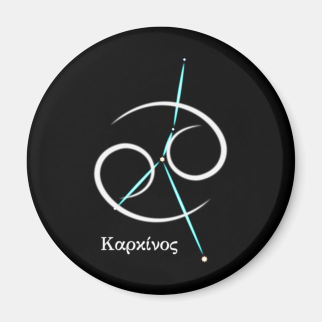 Zodiakusstjärnbild Kräftan Magnet (Framsidan)