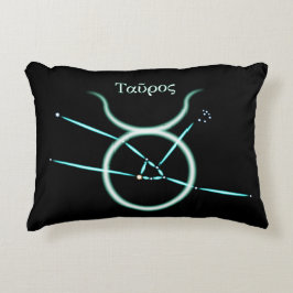 Zodiakusstjärnbild Oxe Dekorativ Kudd Prydnadskudde