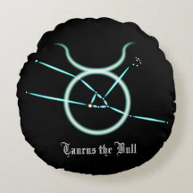 Zodiakusstjärnbild Oxen Rund Kudd