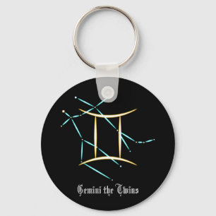 Zodiakusstjärnbild Tvillingarna Nyckelring