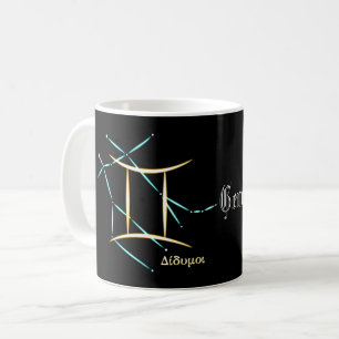 Zodiakusstjärnbilden Tvillingarna Kaffe Mugg