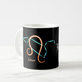 Zodiakusstjärnbildet Lejon Kaffe Mugg