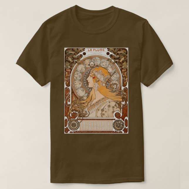 Zodiaque eller La Plume ca 18961897 T Shirt (Design framsida)