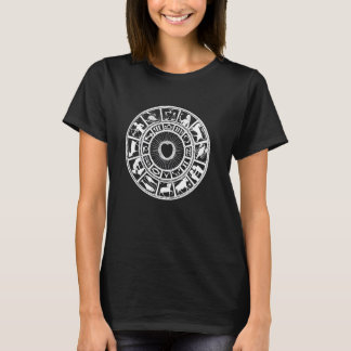 Zodic Sign Astrology Chart Öga Heart T Shirt
