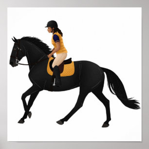 Zoe and Raven från Free Rein Equine Rampaige Poster