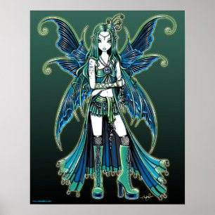 "Zoe" Celestial Star Fairy Art Poster
