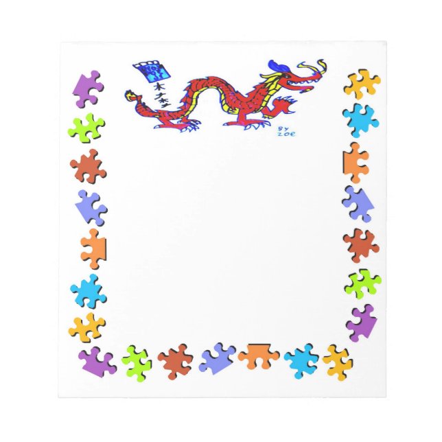 Zoe Dragon Anteckningsblock (Framsida)