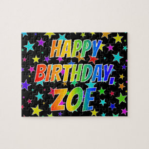 ’ZOE’ First Namn, Roligt ’GRATTIS PÅ FÖDEL Pussel