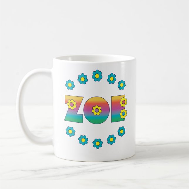 Zoe Flores regnbåge Kaffemugg (Vänster)