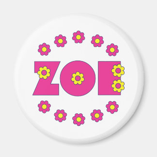 Zoe Flores Rosa Magnet