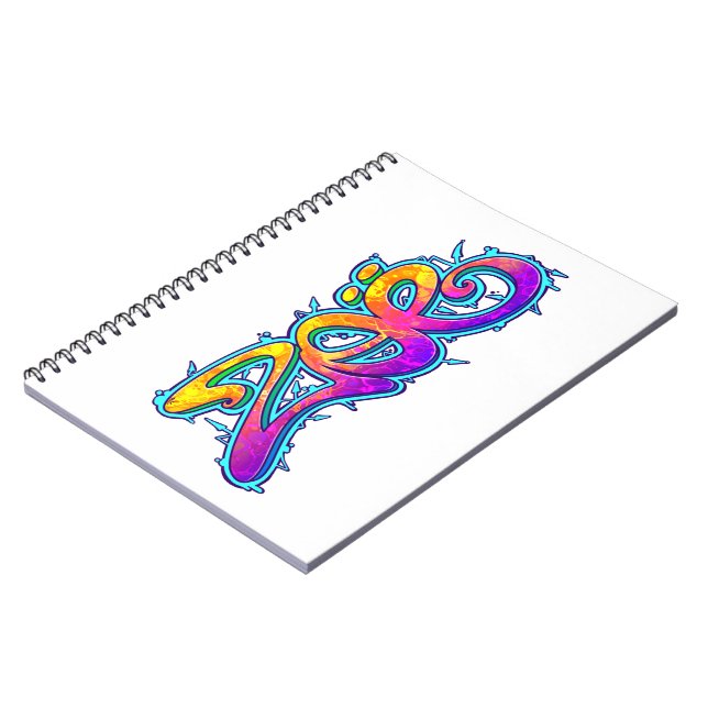 ZOE Graffiti Name - Anteckningsbok Med Spiral (Vänstra Sidan)