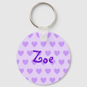 Zoe in Lila Nyckelring
