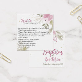 Zoe Koufeta Card Fyrkantigt Visitkort