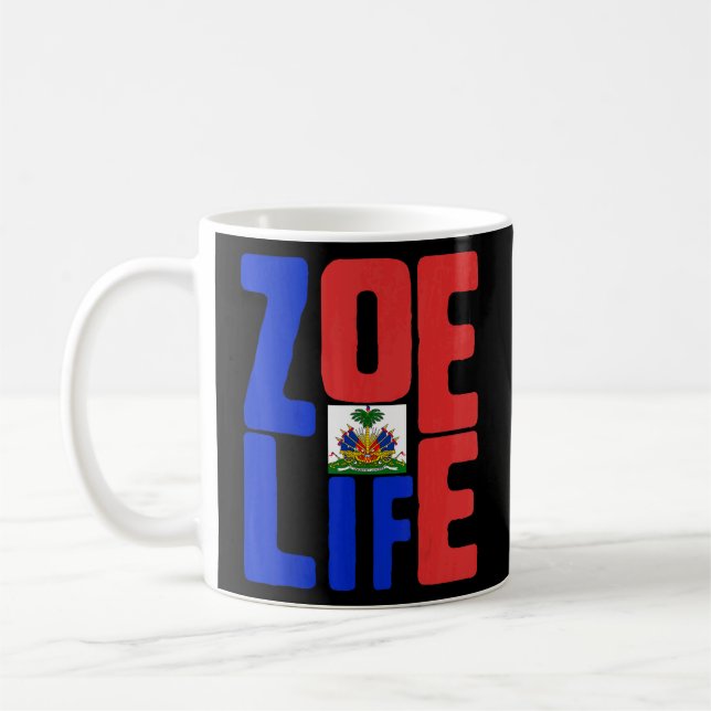 Zoe Life Haitis Pride Perfekt Haiti Flagga Day May Kaffemugg (Vänster)
